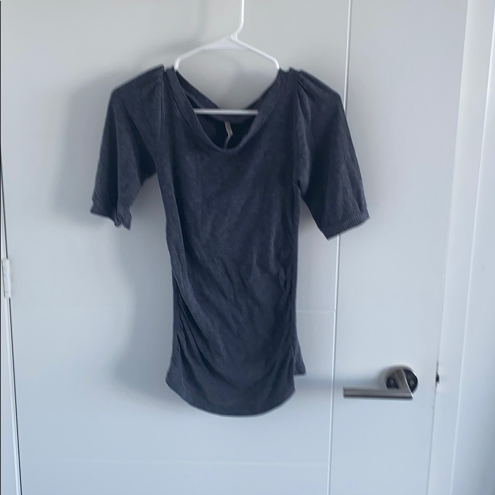 Three quarter length sleeve sweater